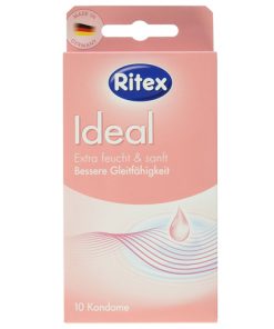Prezervative Ritex Ideal roz lubrifiate