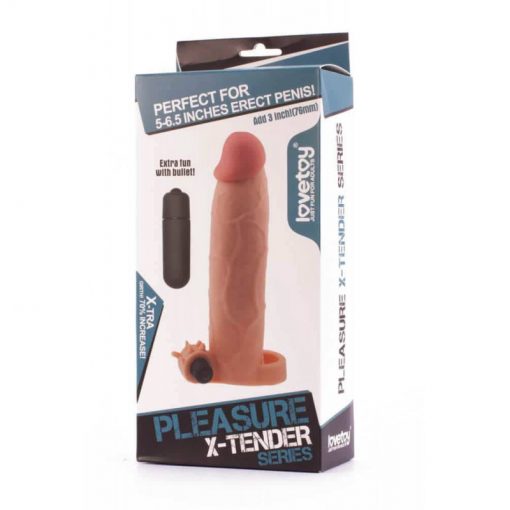 Prelungitor Penis Pleasure X Tender Vibrating Penis Sleeve 6 jucarii