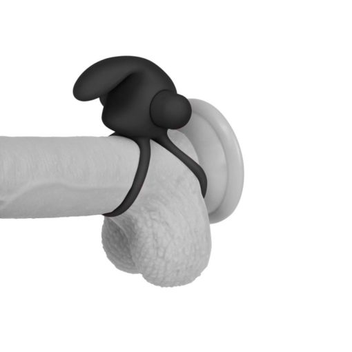 Inel pInel penis enis Power Clit Duo Silicone Black