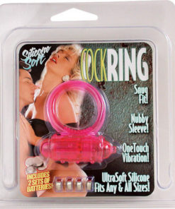 Inel penis Vibrating Silicone Pink