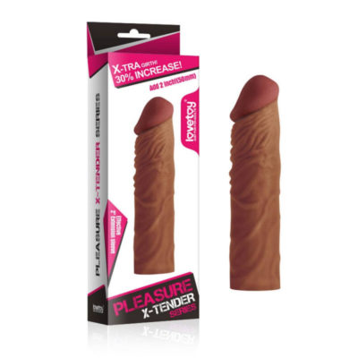 Prelungitor penis Pleasure X-Tender Brown 3