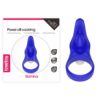 Inel penis cu Stimulare clitoris Blue