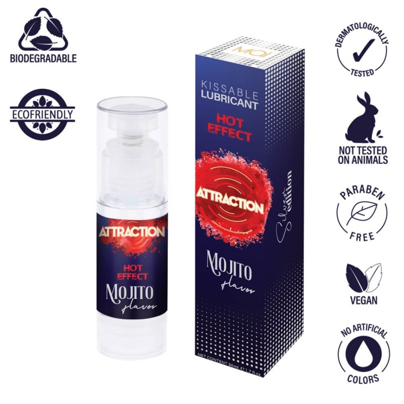 Lubrifiant Aroma Mojito pe Baza de apa ATTRACTION 3 Lubrifiant Aroma Mojito pe Baza de apa ATTRACTION - imagine 3