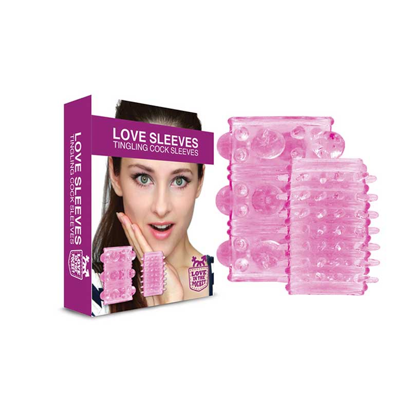 Set 2 Mansoane penis Love Sleeves Tingling 1 Set 2 Mansoane penis Love Sleeves Tingling