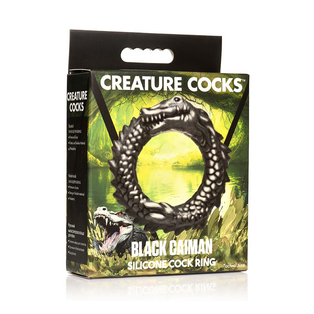 Inel pentru Penis Black Caiman 2 Inel pentru Penis Black Caiman