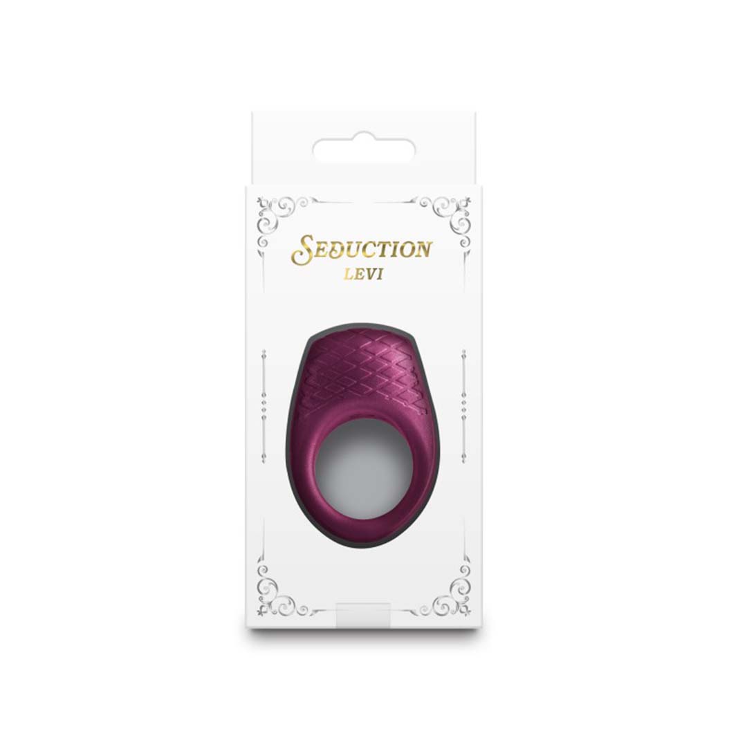 Inel Vibrator Seduction Levi Metallic Burgundy 1 Inel Vibrator Seduction Levi Metallic Burgundy