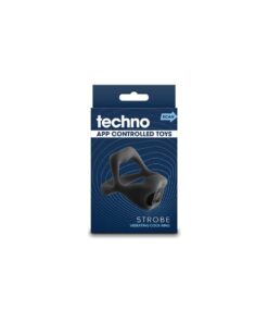 Inel penis Techno Strobe Black