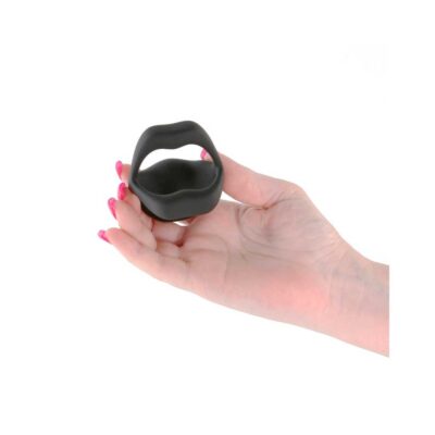 Inel penis Techno Strobe Black hand