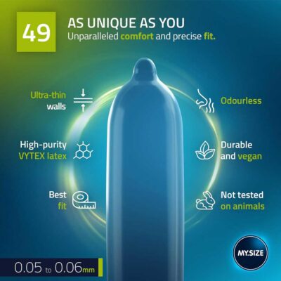 Prezervative My Size Pro 49mm caracteristici