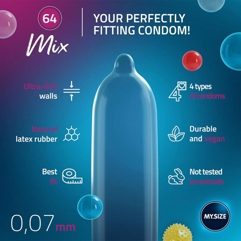 Prezervative My Size Mix 64mm (10 buc)