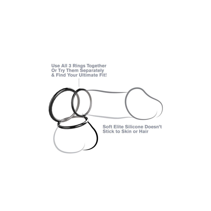 Inele Penis Fantasy C-Rings Stamina Set