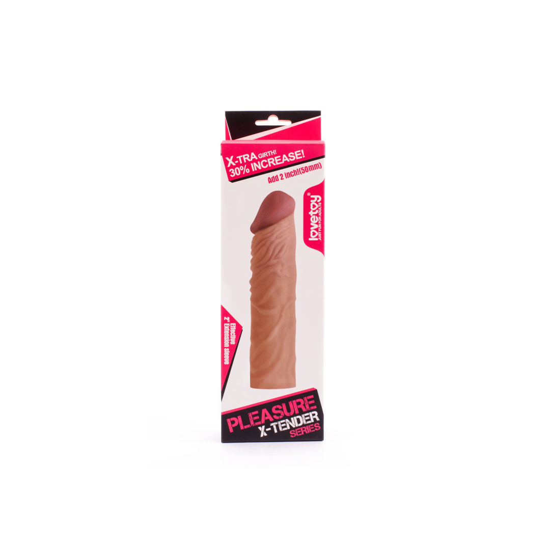 Manson Penis Pleasure X-Tender Brown 3 1 Manson Penis Pleasure X-Tender Brown 3
