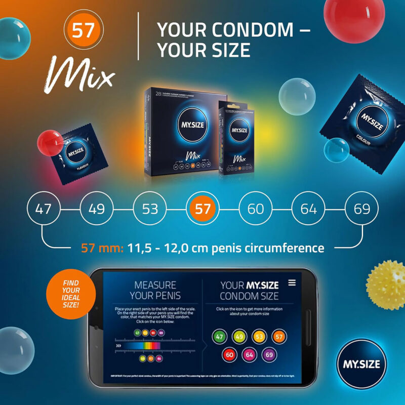 Set 28 Prezervative My Size Mix 57mm